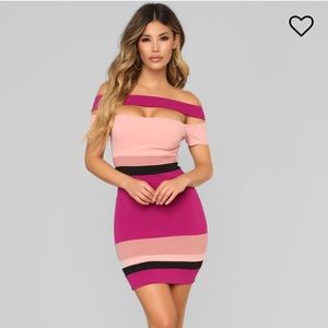 Trendy Magenta Mini dress